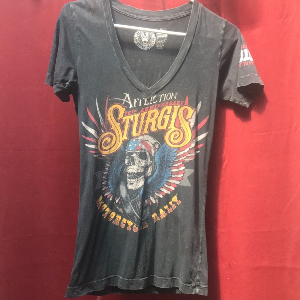 Gently worn women’s affliction T-shirt